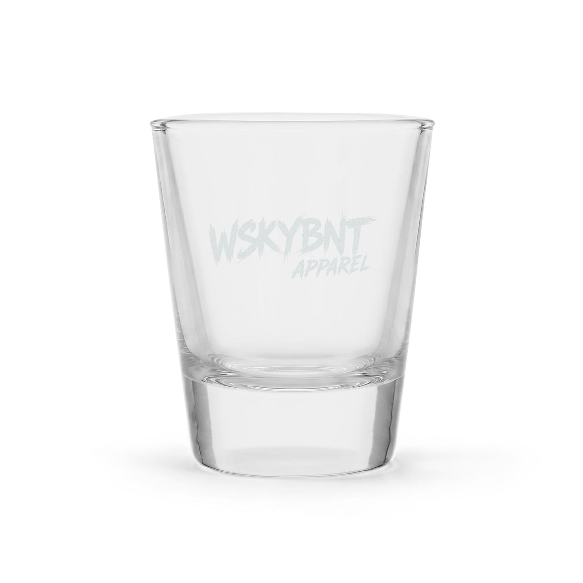 Engraved 1.5oz Shot Glass — WSKYBNT Apparel Logo