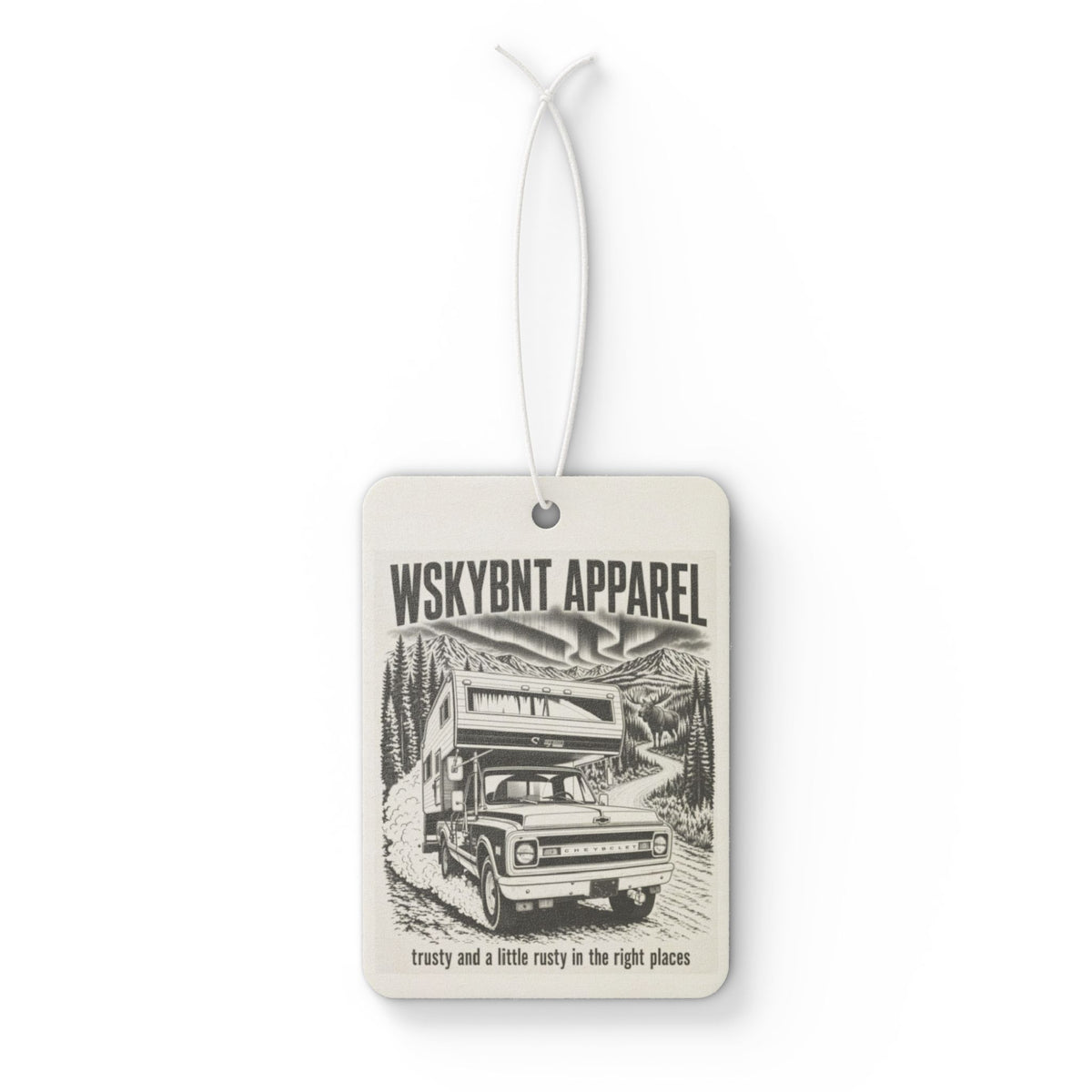 WSKYBNT Air Freshener — Vintage Camper Road Trip Design ("WSKYBNT APPAREL")