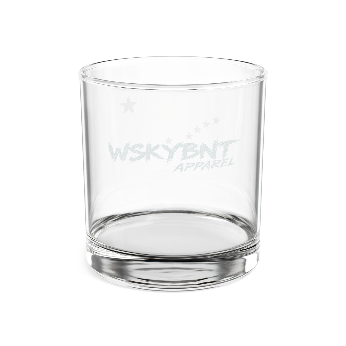 Engraved 10.5oz Whiskey Glass — WSKYBNT Apparel Logo Rocks Glass