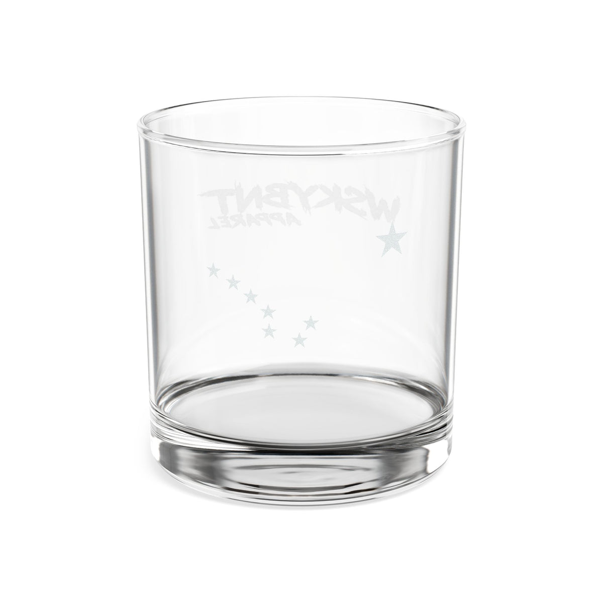 Engraved 10.5oz Whiskey Glass — WSKYBNT Apparel Logo Rocks Glass